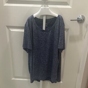 Nike Dri-FIT relaxed fit Blue Heathered Shirt